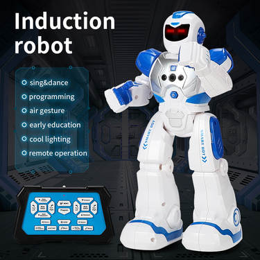 Robocop Intelligent Early Education Robot Cross-Border Exclusive Supply Electric Singing Learning Machine