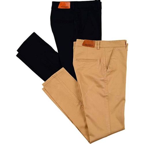 Piece Slim Fit Chinos in Khaki/Black