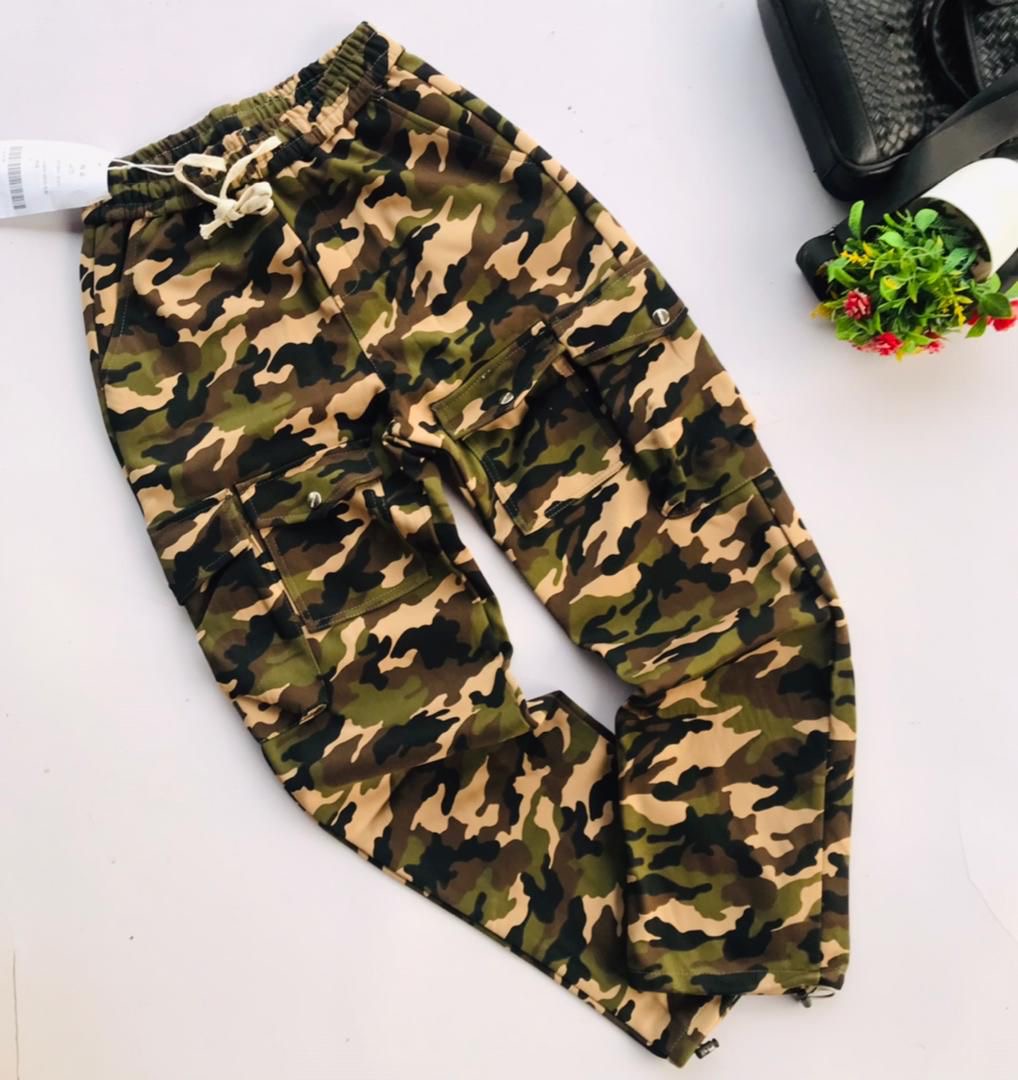 camouflage cargo pants.